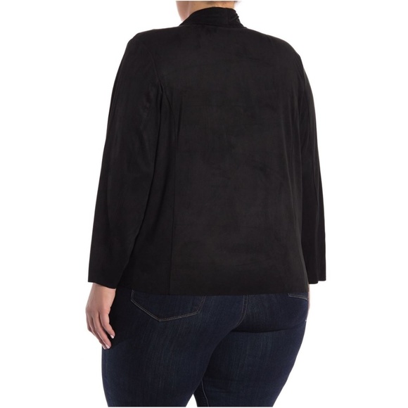 NWT CATHERINE MALANDRINO Faux Suede Cascade Jacket - Picture 2 of 3